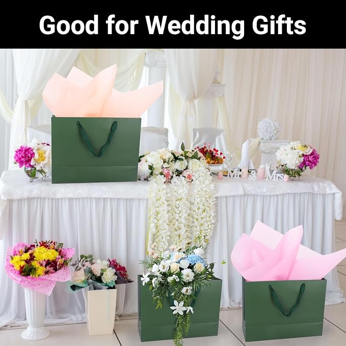 EUSOAR Paper Gift Bags, 50pcs 16"x6"x12" Paper Wrap Bags with Handles Bulk, Merchandise Business Craft Grocery Retail Wrapping Bag, Wedding Christmas Birthday Thank You Gift Treat Party Favor Bags - Image 6
