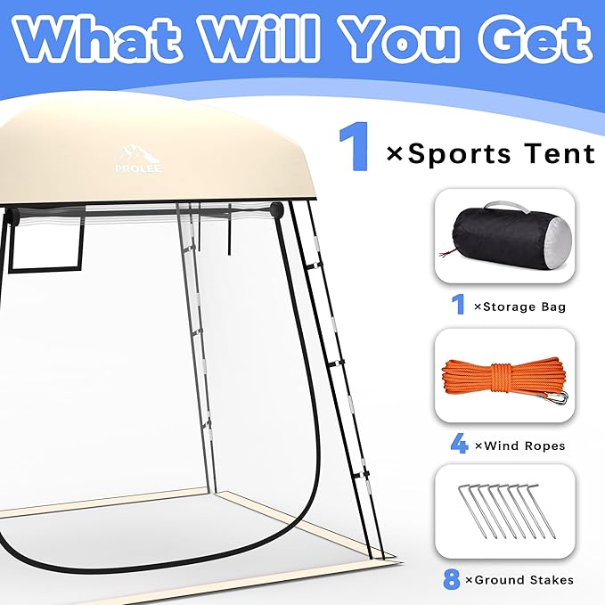Sports Tent,Waterproof Sport Tents Shelter Fits 2-4 Persons, Portable Clear Bubble Tent for Sports Watching,Camping and Outdoor Activities
