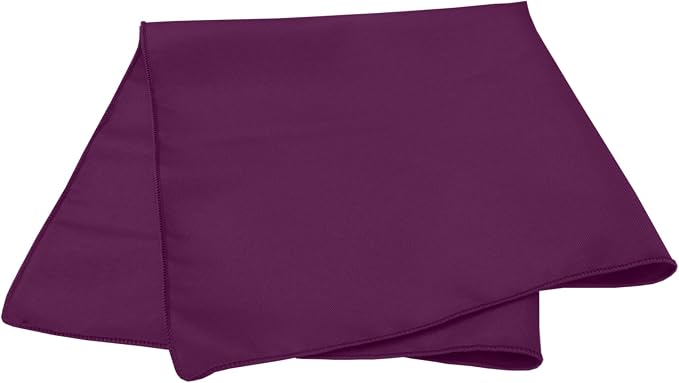 Ultimate Textile 17x17-Inch Polyester Cloth Napkins, Aubergine, Set of 60 - Image 2