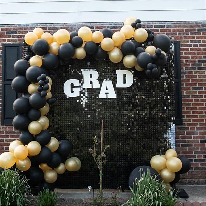 Shimmer Wall Backdrop Black Backdrop Decoration Mirror Backdrops Sequin - Image 4