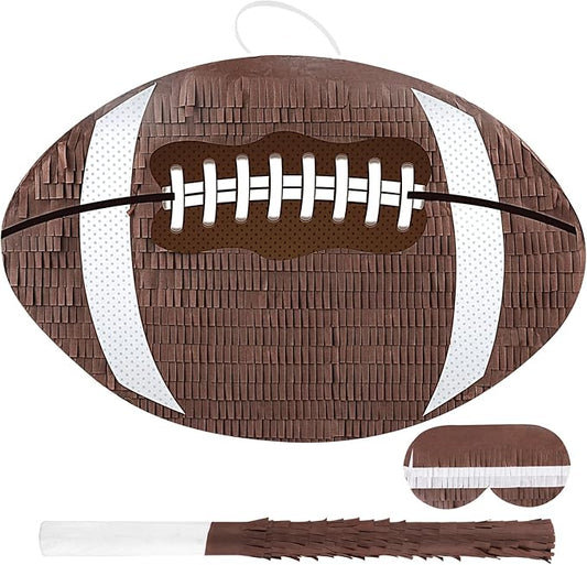 Football Pinata with Pinata Stick & Hanging Football Party Decorations Footballs Games for Footballs Sport Themed Birthday Party Supplies