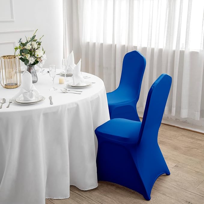 Spandex Chair Covers, 25PCS, Removable Washable Protector for Living Room, Party, Banquet, Wedding, Hotel (Royal Blue) - Image 7