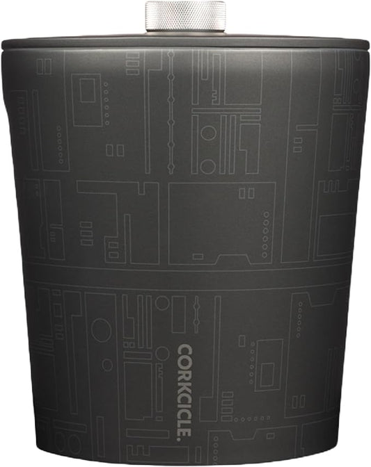 Corkcicle Insulated Ice Bucket with Lid - Stainless Steel - 100 oz - Star Wars Death Star