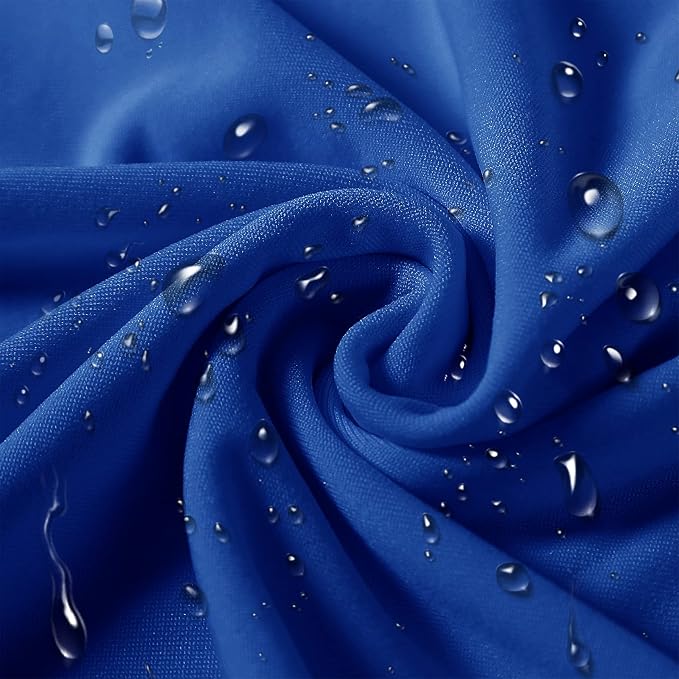 SUPERO Royal Blue Waterproof Polyester Spandex Chair Cover (12PCS), Universal Fit for Indoor/Outdoor Activities, Protector for Party, Banquet, Wedding Event, Hotel - Image 2
