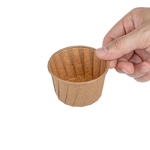 Restaurantware-Sustain 3.3 Ounce Portion Cups, 2000 Disposable Condiment Cups - Compostable, Versatile, Kraft Paper Sample Food Cups, Stylish, For Serving Dips, Jams, Sauces, Nuts, And More - Image 12