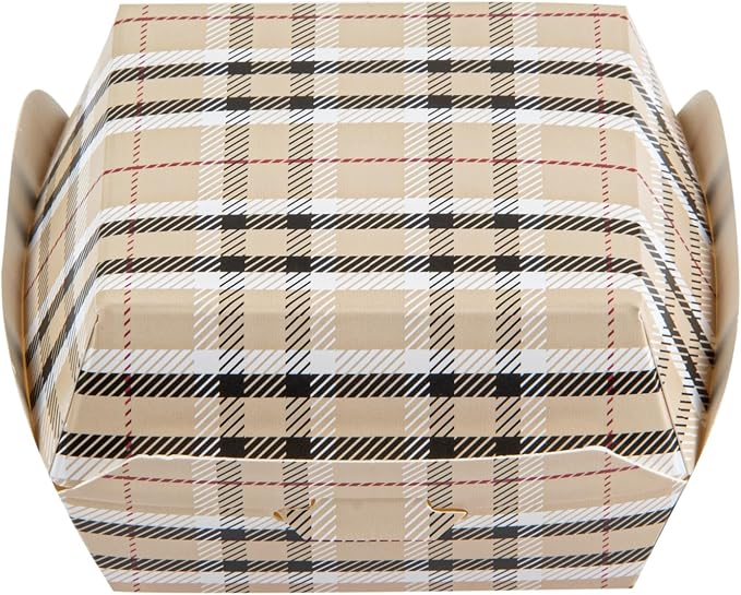 Restaurantware Paper Plaid Mini Burger Box, 2.8 x 2 In, 100 Pack - Image 13