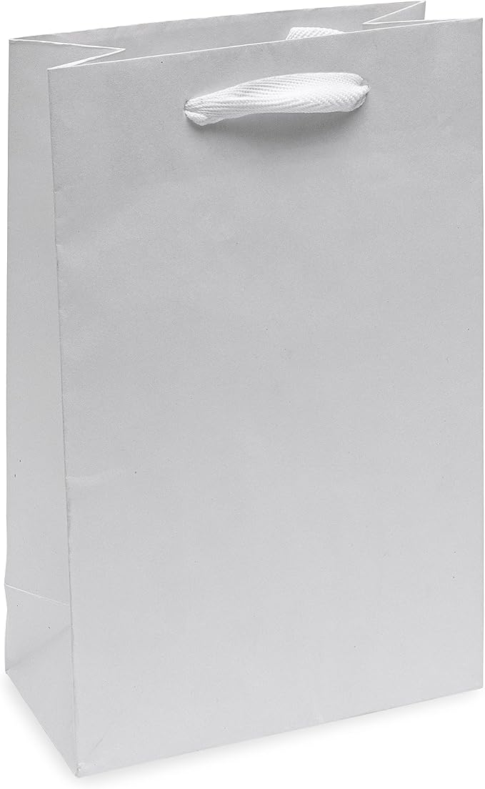 Prime Line Packaging Kraft Gift Bags, Paper Gift Bags Mini with Handles for Baby Showers, Christening, Weddings, Holidays, Party Favors, Shopping, Bulk, 6x3x9, 50 Pack - Image 7