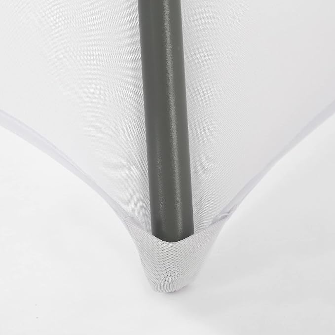 bricia 12 PCS White Stretch Spandex Folding Chair Slipcovers, Dining Room Chair Covers Stretch Chair Slipcovers Protector for Wedding, Banquet, and Party - Image 6