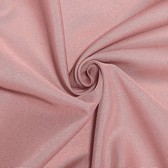 10 pcs 132 inch Dusty Rose Round Polyester Tablecloths Fabric Table Cover Linens | 132" Washable Fabric Table Cloth Covers for Wedding Party Polyester Reception Buffet Events Catering Dining Kitchen - Image 8