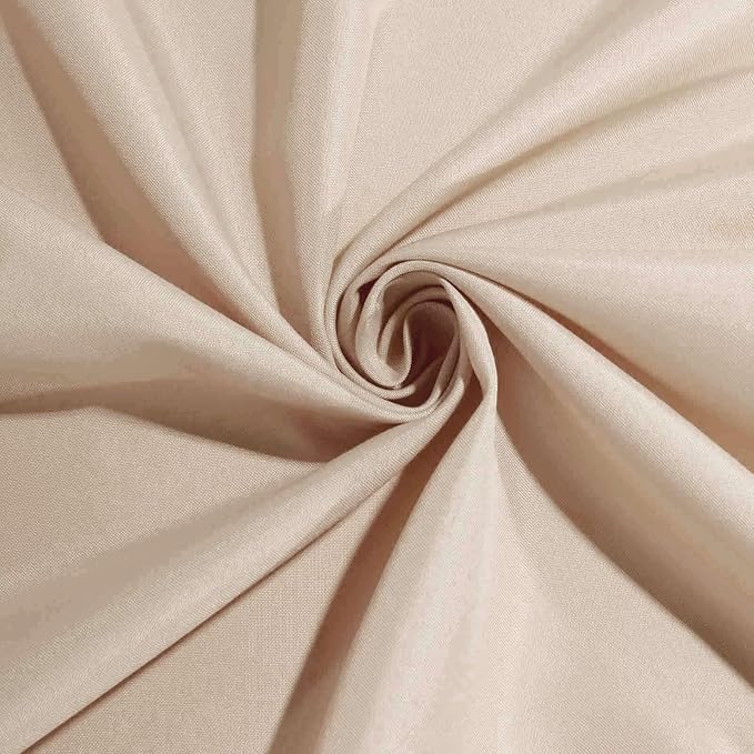 Efavormart Premium Cloth Napkins Set of 50, 17x17 Inch Nude Beige Seamless Dinner Napkins, Washable Linen Table Napkin Cloth with Hemmed Edges for Weddings, Party and Banquet - Image 8