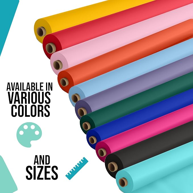 Exquisite Clear Plastic Table Cover Roll 40'' X 100 Ft - Premium Quality Clear Disposable Plastic Tablecloth Roll for Weddings Restaurants Buffet Tables Craft Room - Spill Resistant - Image 4
