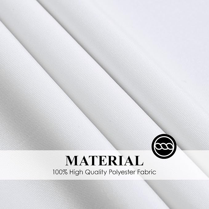 2 Pack White Round Tablecloths 108 Inch for Dining Tables | Washable Decorative Linen Polyester Table Cover for Banquets Buffets Parties and Weddings - Image 6