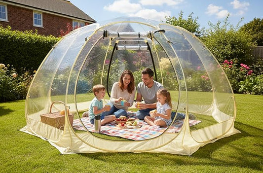 Pop Up Bubble Tent, 10 x 10 FT Instant Igloo Tent Suitable for 4-6 People, Screen House for Patios, Cold