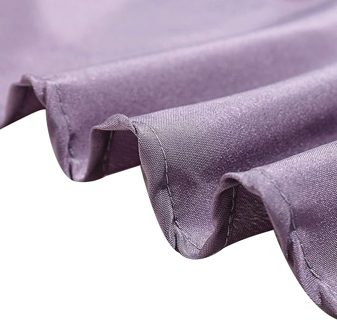 10 pcs 120 inch Amethyst Round Tablecloths Fabric Table Cover Linens | 120" Washable Fabric Table Cloth Covers for Wedding Party Polyester Reception Buffet Events Catering Dining Events Kitchen Dining - Image 7