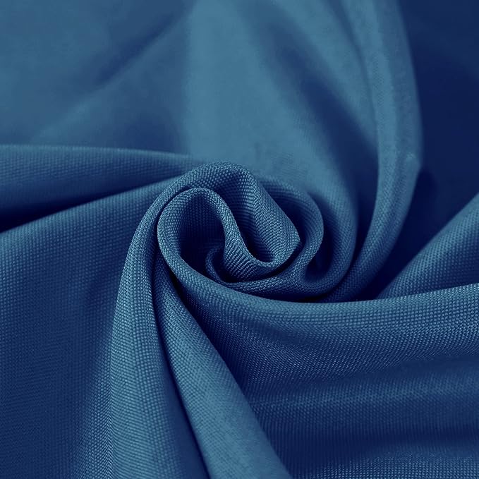Fokitut 2 Pack Waterproof Rectangle Tablecloth, 90x132 Inch,Stain Resistant and Wrinkle Polyester Table Cloth, Fabric Table Cover for Kitchen Dining, Wedding, Party, Holiday Dinner-Mediterranean Blue - Image 4