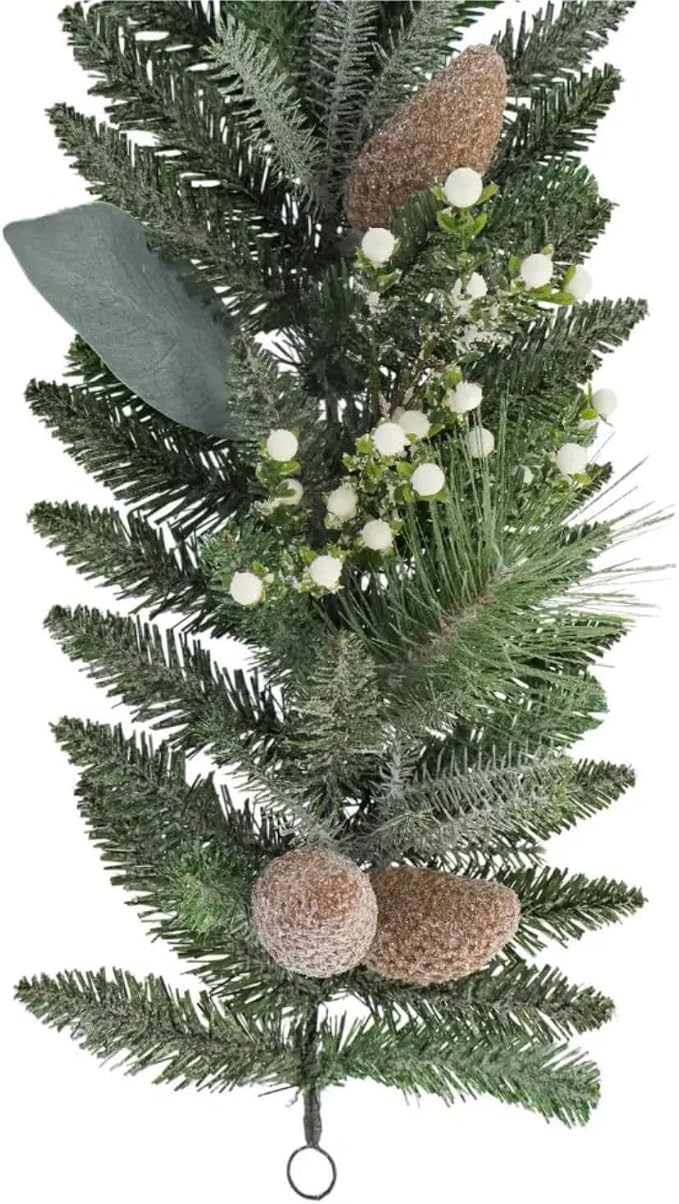 CG Hunter Flocked Pine Christmas Garland, 9 ft, Holiday Decor | Realistic indoor and outdoor holiday greenery; premium artificial Christmas decoration for mantels, doors and entryways - Image 3