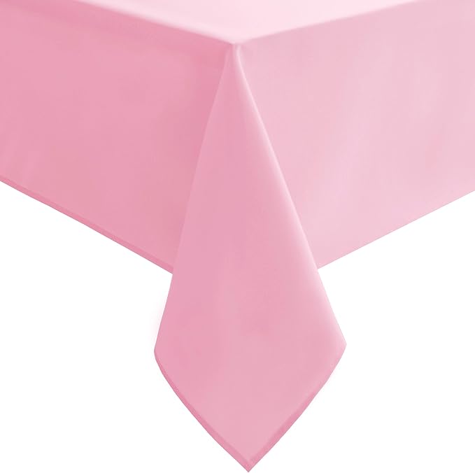 Hiasan Pink Tablecloth Rectangle, 30 x 60 Inch, 1 Pack | Waterproof, Spillproof, Washable Small Table Cloth for Dining/Party/Kitchen/Camping/Spring/Outdoor Picnic by Hiasan