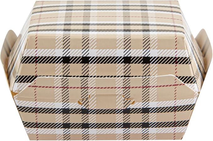 Restaurantware Paper Plaid Mini Burger Box, 2.8 x 2 In, 100 Pack - Image 14