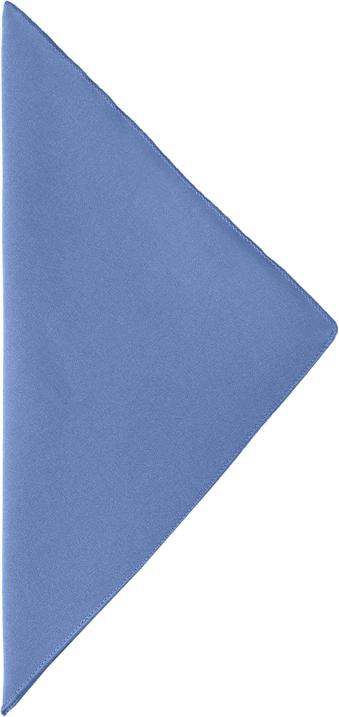 Ultimate Textile 17x17-Inch Cotton-Feel Cloth Napkins, Periwinkle Set of 60 - Image 2