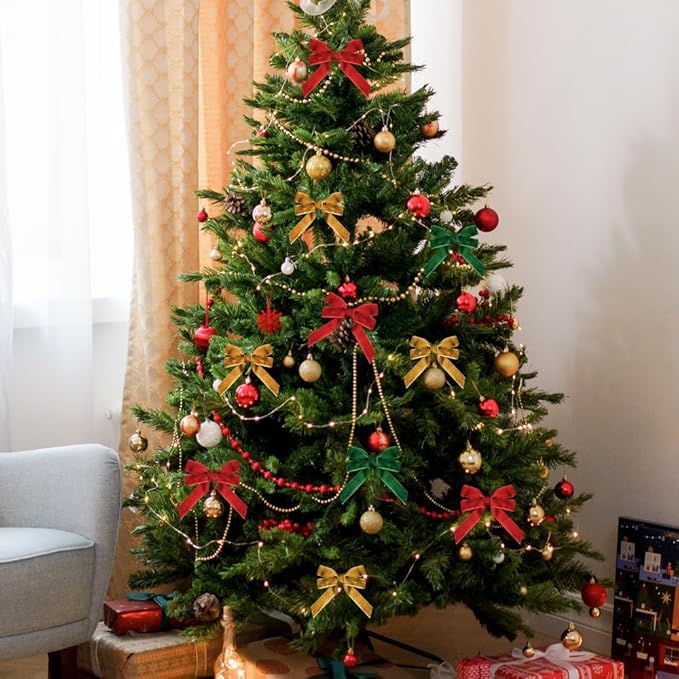 1" Wide Velvet Ribbon, 10 Yards - Red Velvet Ribbon on Spool for Crafts, Gift Wrapping, DIY, Hair Bows, Wedding Invitations, Parties, Valentine's Day, and Christmas