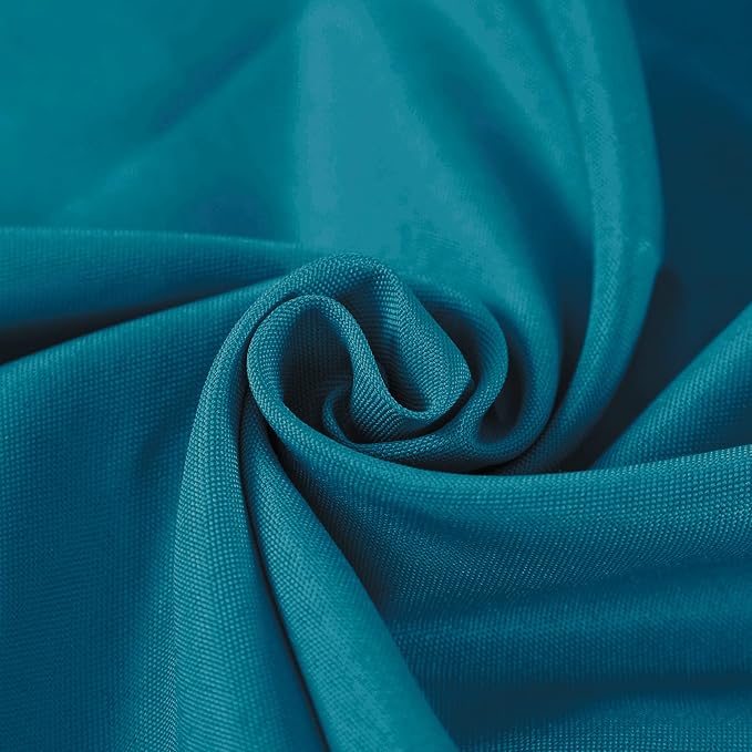Fokitut 2 Pack Waterproof Rectangle Tablecloth, 90x132 Inch,Stain Resistant and Wrinkle Polyester Table Cloth, Fabric Table Cover for Kitchen Dining, Wedding, Party, Holiday Dinner-Caribbean Blue - Image 4