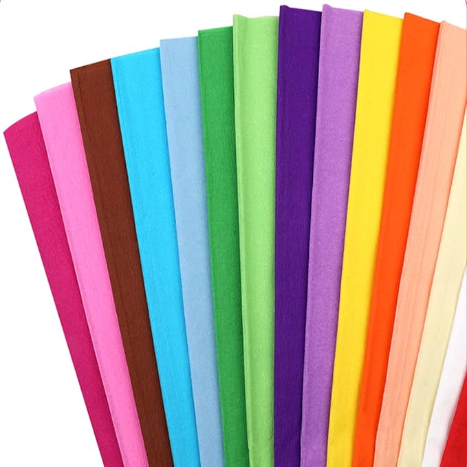 Premium Crepe Paper Party Streamers 21 Assorted Colors Large 20 Inch X 3.2 Ft. Per Sheet DIY Crepe Paper Flowers Crafts Gift Wrapping Box, Birthday Wedding Party Drop Decoration Supply (100) - Image 2
