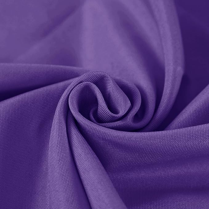 Fokitut 2 Pack Waterproof Round Tablecloth, 120 Inch, Stain Resistant and Wrinkle Polyester Table Cloth, Fabric Table Cover for Kitchen Dining, Wedding, Party, Holiday Dinner-Purple - Image 4