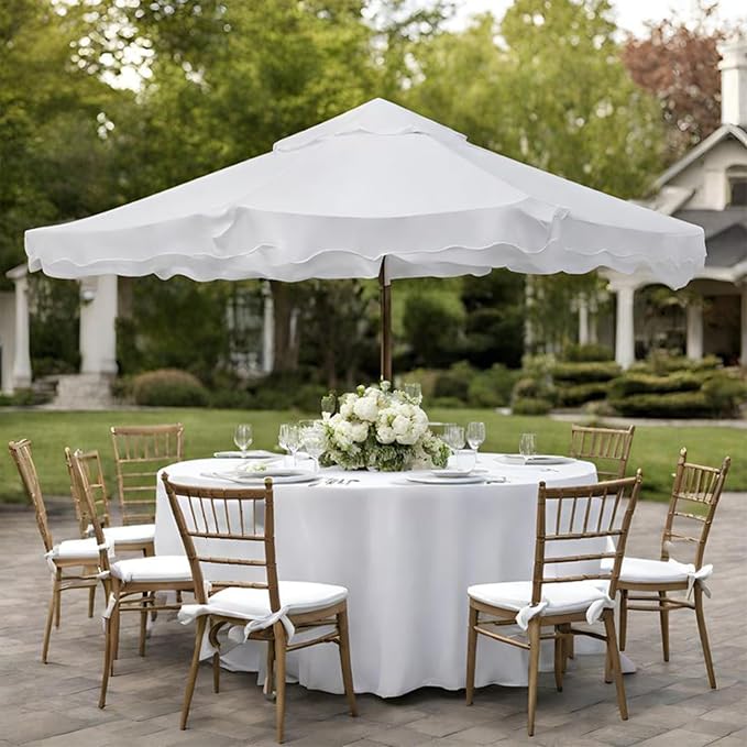 White Round Tablecloth 90 Inch Polyester Table Cover, 1 Pack | High-Opacity Soft Polyester, Wrinkle Free, Spillproof Circle Table Cover for Wedding, Banquet, Buffet, Party, Event - Image 7