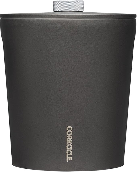 Corkcicle Insulated Ice Bucket with Lid - Stainless Steel - Summer Gift - 100 oz - Ceramic Slate
