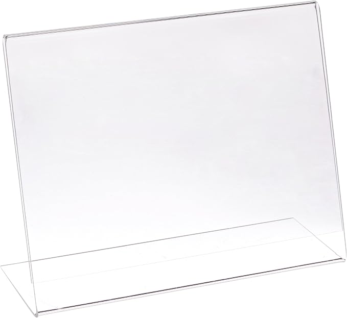 Azar Displays 112719 10" W x 8" H Horizontal L-Shaped Sign Holder-10pk by AzarDisplays