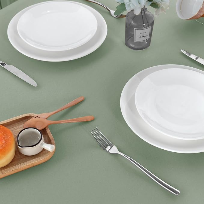 sancua 2 Pack Sage Green Tablecloths 60x102 Inch for 6 Feet Rectangle Tables - Image 8