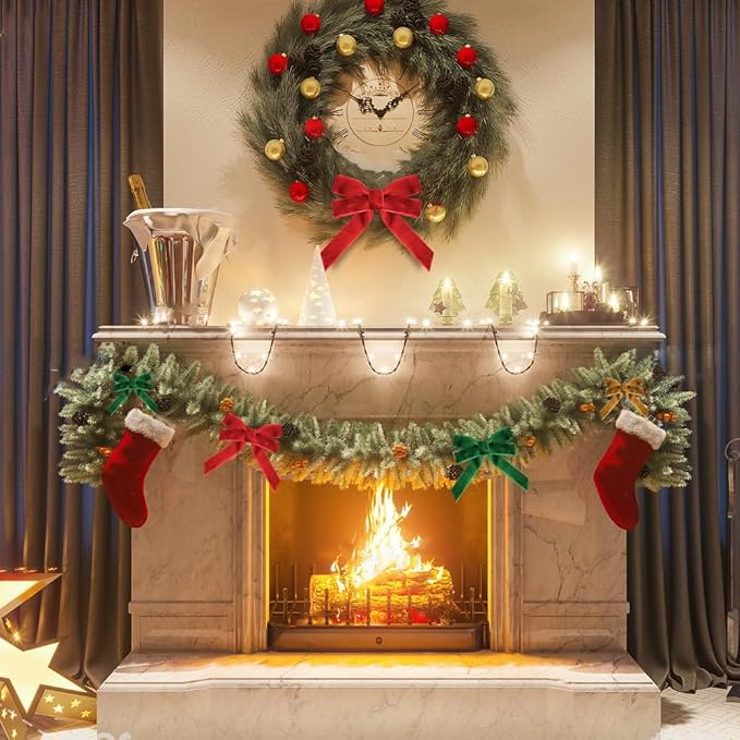 1" Wide Velvet Ribbon, 10 Yards - Red Velvet Ribbon on Spool for Crafts, Gift Wrapping, DIY, Hair Bows, Wedding Invitations, Parties, Valentine's Day, and Christmas