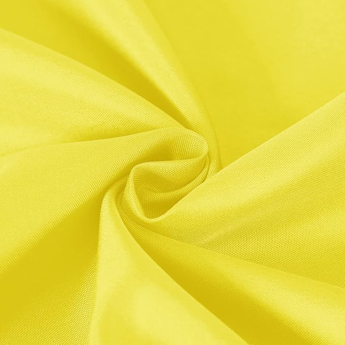 Cupuamon Square Tablecloth 52x52 inch Washable Polyester Fabric Table Cloth for Wedding Party Dining Banquet Decoration（52x52,Yellow） - Image 4