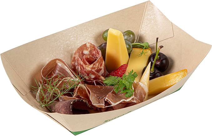 Restaurantware Paper Boats 200 Pack of 1 lb Greaseproof Disposable Bamboo Food Boats Sustainable Serving Trays Leak-Resistant Kraft Paper Brown For Appetizer And Portion Serving - Image 12