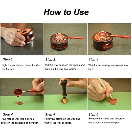 Wax Seal Stamp Kit with Gift Box,48 Color 1200 Pcs Sealing Wax Beads with 2 Pcs Seal Stamp,Warmer,Spoon,Metallic Pen and 10Pcs Tea Candles for Wedding Invitations Wrapping Christmas Letters
