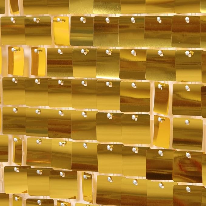 Gold Shimmer Wall Backdrops Sequin Panel Backdrop 36 Panels Birthday Wedding Background Decoration Wall - Image 5
