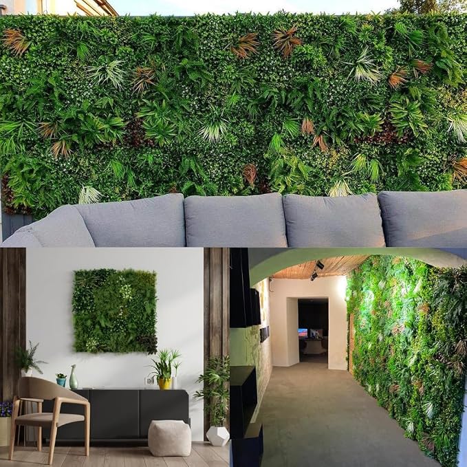ULAND 40"x40" Artificial Grass Wall Panel for Garden Patio Balcony | Indoor Faux Plant Greenery Backdrop, Outdoor Ivy Hedges for Privacy Screen Fence Covering, lightweight but density, stability - Image 5