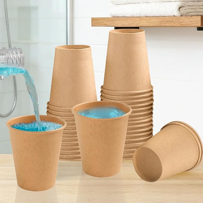 BYSNOW 600 Pack 5 oz Kraft Paper Cups, Small Disposable Bathroom Cups | Mouthwash Cups, Brown Mini Water Sample Cups for Hot and Cold Beverage, Espresso, Snack, Kitchen, Party, Picnic and Travel - Image 6