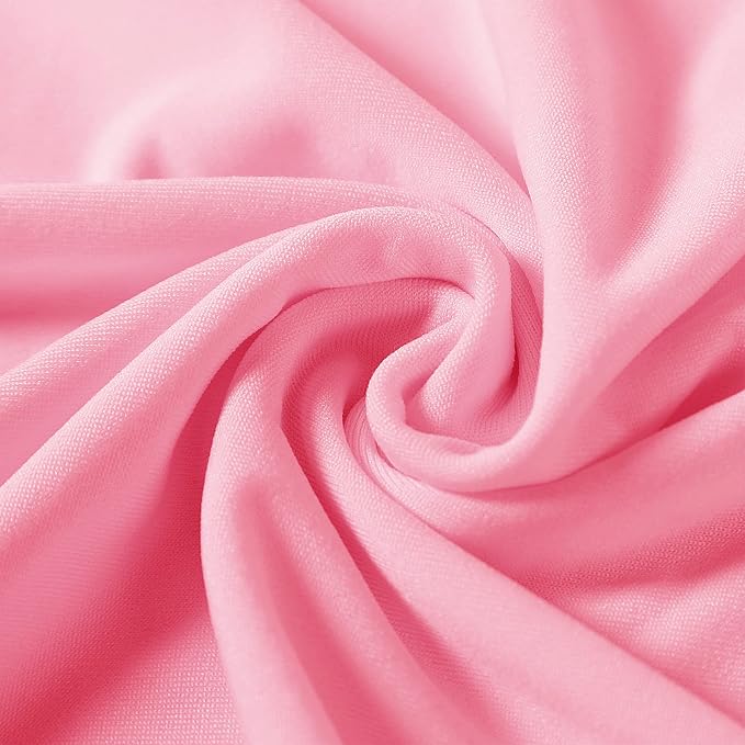 Spandex Chair Covers, 12PCS, Washable Protector for Living Room, Party, Banquet, Wedding, Hotel (Pink) - Image 4