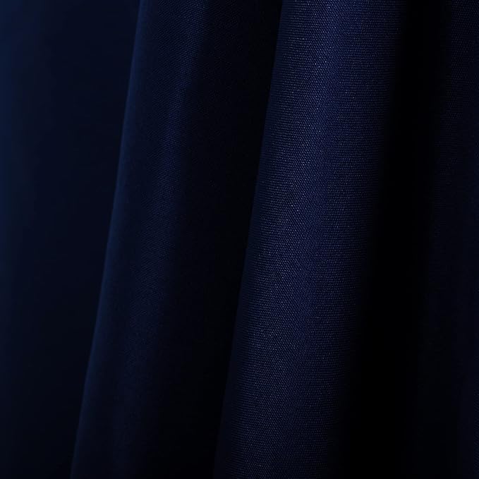 Ascoza 2pack 60x102 Inch Navy Rectangular Tablecloth 6 Feet Table Cloth in Polyester Fabric for Wedding/Banquet/Restaurant/Parties - Image 6
