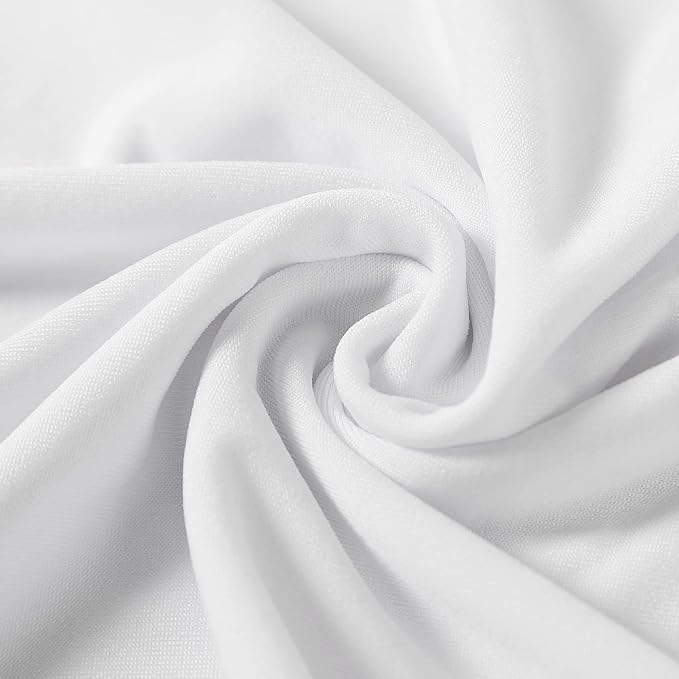 Spandex Chair Cover, 100PCS, Removable and Washable Protector for Living Room, Party, Banquet, Wedding Event, Hotel (White) - Image 4