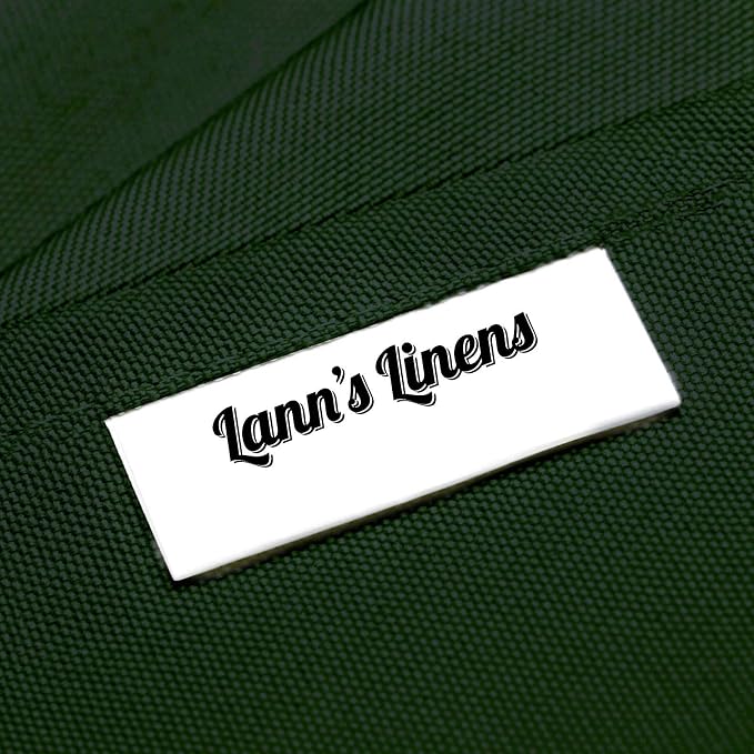 Lann's Linens - 10 Premium 120" Round Tablecloths for Wedding/Banquet/Restaurant - Polyester Fabric Table Cloths - Hunter Green - Image 4