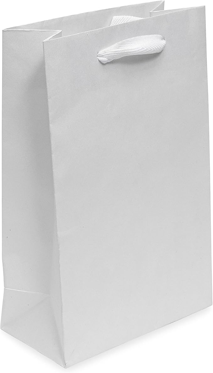 Prime Line Packaging Kraft Gift Bags, Paper Gift Bags Mini with Handles for Baby Showers, Christening, Weddings, Holidays, Party Favors, Shopping, Bulk, 6x3x9, 50 Pack - Image 8