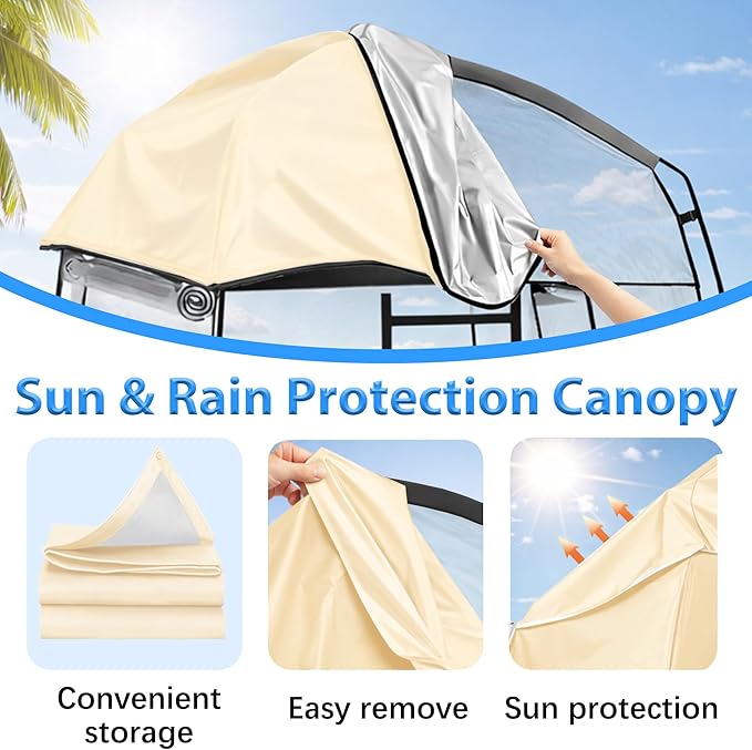 Sports Tent, Portable Sports Tent Shelter Fits 2-4 Persons,6.3FT Height Clear Bubble Tents for Sports Games and Camping,Providing Shelter from Wind and Rain