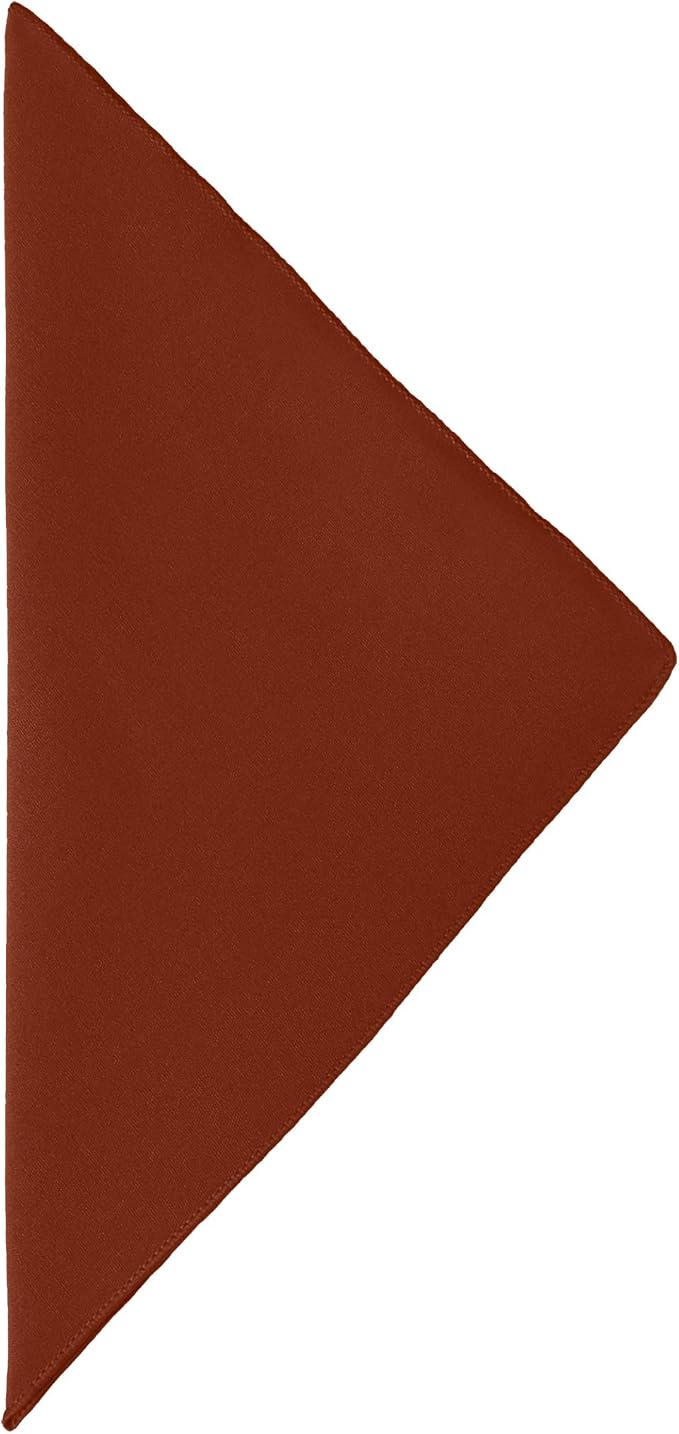 Ultimate Textile 17x17-Inch Cotton-Feel Cloth Napkins, Burnt, Set of 12 - Image 2