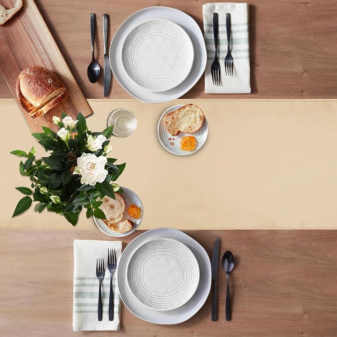 20 Pack Satin Table Runner 12 X 108 Inch Silk Table Runner for Party,Wedding, Birthday, Banquets,Decoration(Champagne) - Image 5