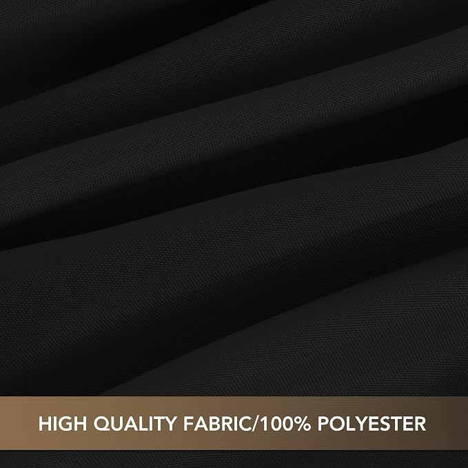 sancua Black Tablecloths 60x120 Inch for 8 Foot Tables, 6 Pack | Rectangle Washable Fabric Table Cloth for Wedding Party, Birthday, Banquet Reception, Reusable Polyester Covers - Image 6