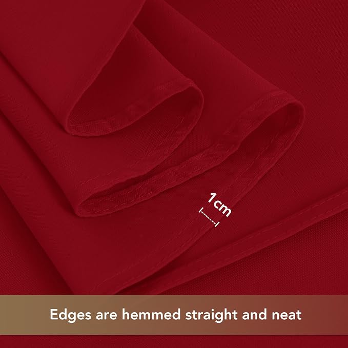 sancua Rectangle Tablecloths Table Cloth, 54x108 Inch 8 Pack, Christmas Red | For 6 Foot Rectangular Tables, Washable Polyester Fabric Cover for Wedding Party, Birthday, Banquet Reception - Image 5