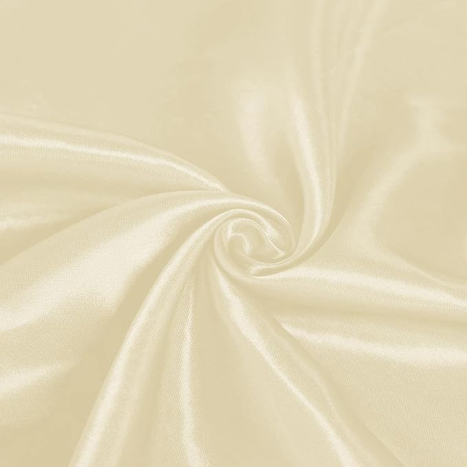 SI Pack of 30 Wedding 12 x 108 inch Satin Table Runner for Wedding, Decorations for Graduations, Engagements, Birthday Parties, Banquets, Runners fit Rectangle, Round Table - Cream - Image 6