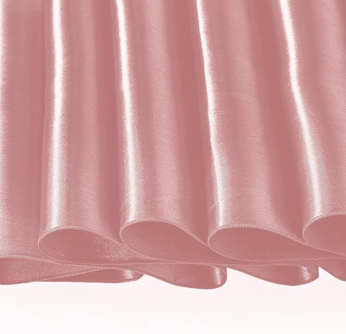 SI Pack of 5 Wedding 12 x 108 inch Satin Table Runner for Wedding, Decorations for Graduations, Engagements, Birthday Parties, Banquets, Runners fit Rectangle, Round Table - Rose Gold - Image 7